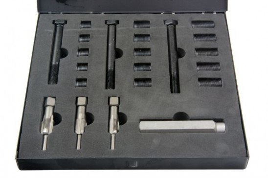 Gloeibougie / gloeiplug schroefdraad reparatie set M12 x 1,25